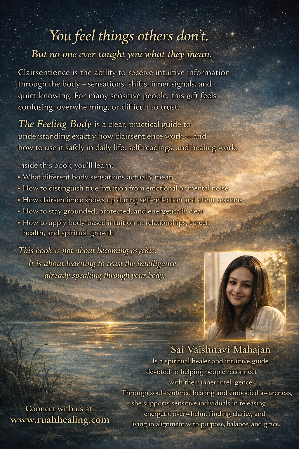 The Feeling Body — Clairsentience — Back Cover